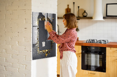 Magnettafel zum schreiben Goldenes Konfetti