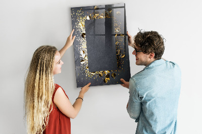 Magnettafel zum schreiben Goldenes Konfetti