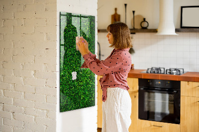 Trocken abwischbare Magnettafel Zaunpflanzenblätter