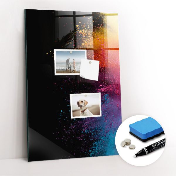 Schreib magnettafel Farbiges Pulver