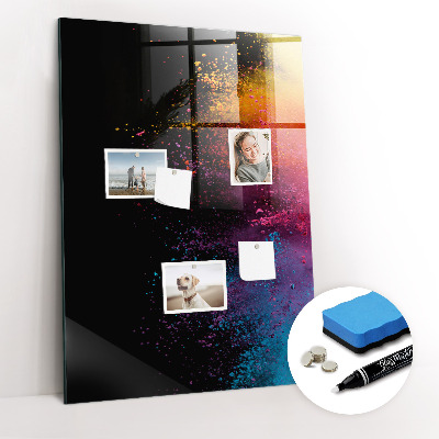 Schreib magnettafel Farbiges Pulver