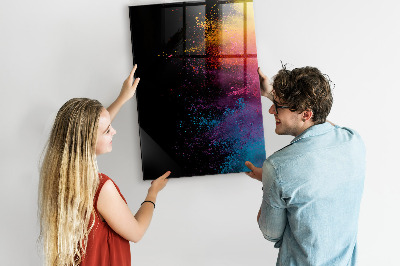 Schreib magnettafel Farbiges Pulver