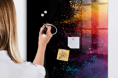 Schreib magnettafel Farbiges Pulver