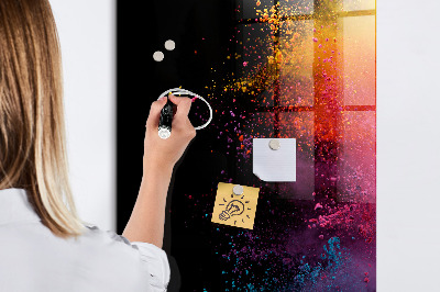 Schreib magnettafel Farbiges Pulver