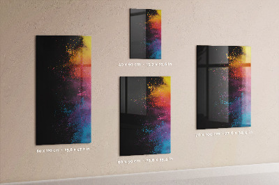 Schreib magnettafel Farbiges Pulver