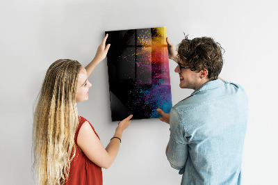 Schreib magnettafel Farbiges Pulver