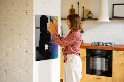 Schreib magnettafel Farbiges Pulver
