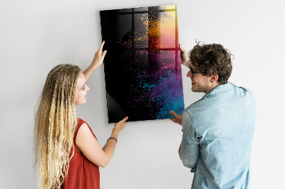 Schreib magnettafel Farbiges Pulver