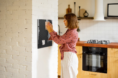 Trocken abwischbare Magnettafel Dunkles Muster