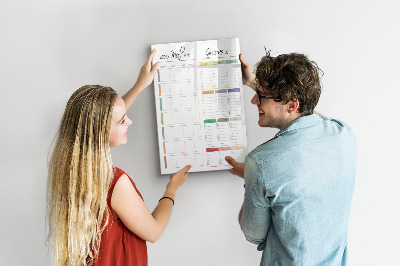 Magnettafel mit Marker Wöchentlicher Speiseplan