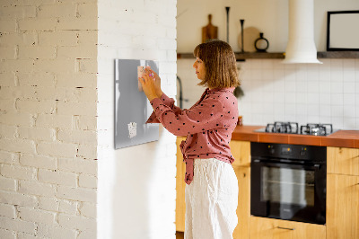 Magnetische Schreibtafel Hellgraue Farbe