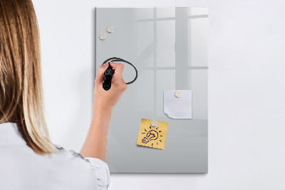 Magnetische Schreibtafel Hellgraue Farbe