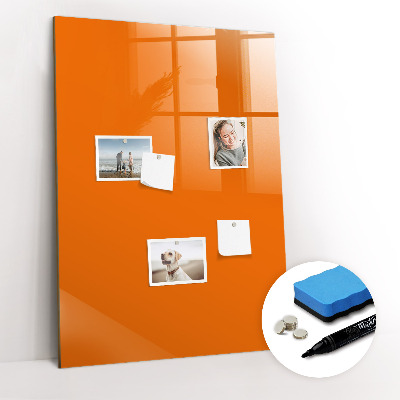 Magnetische Schreibtafel Orange Farbe