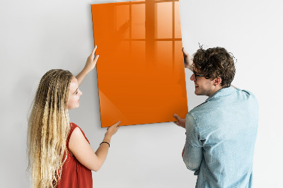 Magnetische Schreibtafel Orange Farbe