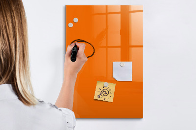 Magnetische Schreibtafel Orange Farbe