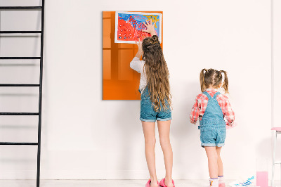 Magnetische Schreibtafel Orange Farbe