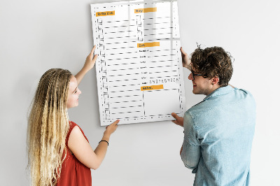 Magnetische Schreibtafel To-Do-Liste