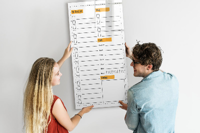 Magnetische Schreibtafel To-Do-Liste