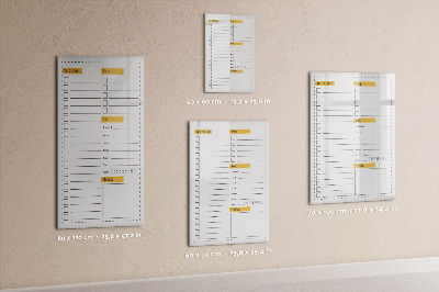 Magnetische Schreibtafel To-Do-Liste