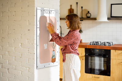 Magnettafel mit Marker To-Do-Liste