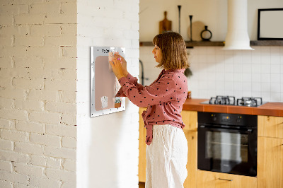 Magnettafel mit Marker To-Do-Liste