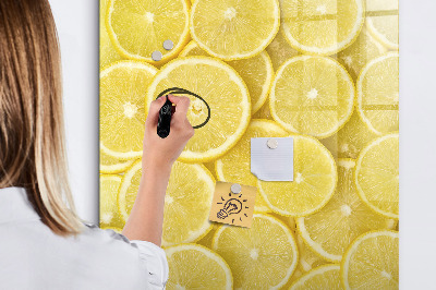 Magnettafel mit Marker Zitronenscheiben