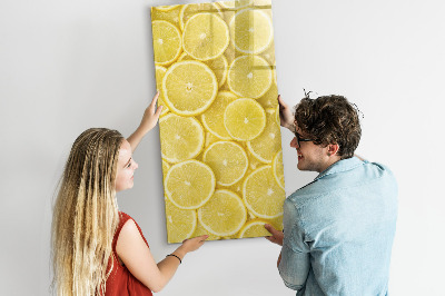 Magnettafel mit Marker Zitronenscheiben