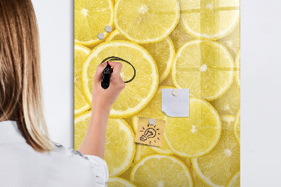 Magnettafel mit Marker Zitronenscheiben