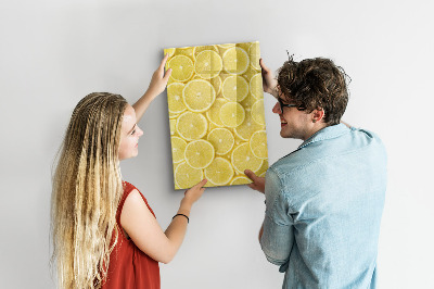 Magnettafel mit Marker Zitronenscheiben