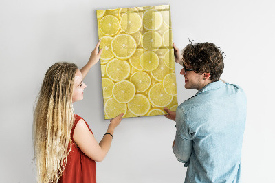 Magnettafel mit Marker Zitronenscheiben