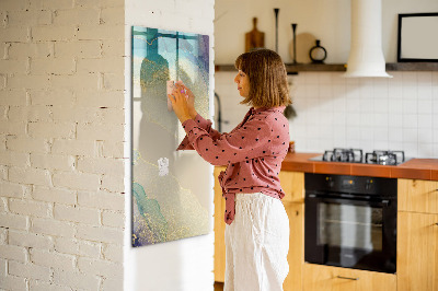 Magnetische Schreibtafel Bunter Marmor