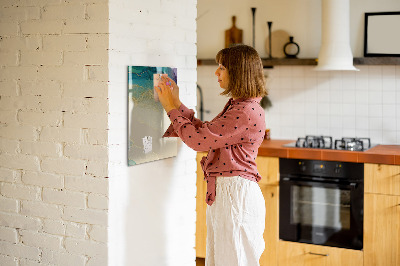 Magnetische Schreibtafel Bunter Marmor