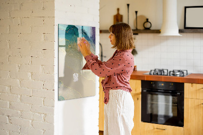 Magnetische Schreibtafel Bunter Marmor