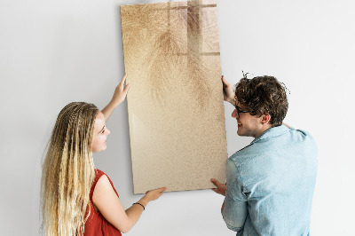 Magnetische Schreibtafel Schatten von Palmblättern