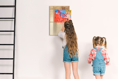 Magnetische Schreibtafel Schatten von Palmblättern