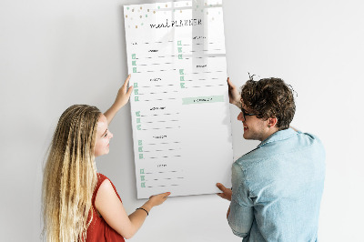 Magnettafel mit Marker Speiseplan