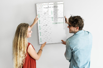 Magnettafel mit Marker Speiseplan