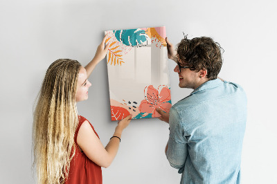 Magnettafel mit Marker Sommerblume