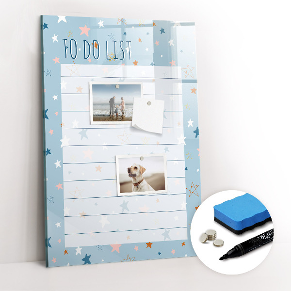 Magnettafel mit Marker To-Do-Liste