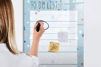 Magnettafel mit Marker To-Do-Liste