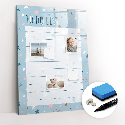 Magnettafel mit Marker To-Do-Liste