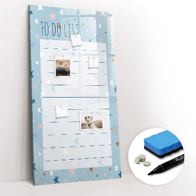 Magnettafel mit Marker To-Do-Liste