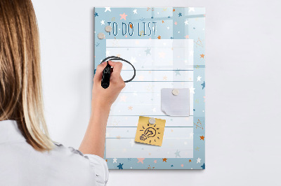 Magnettafel mit Marker To-Do-Liste