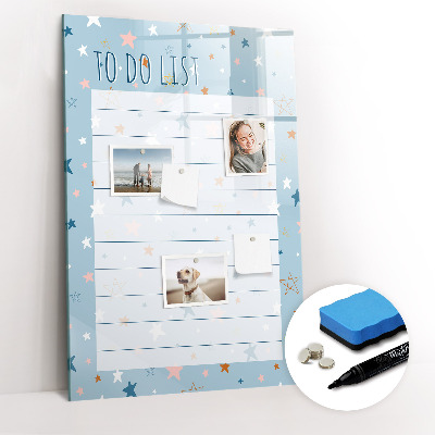 Magnettafel mit Marker To-Do-Liste