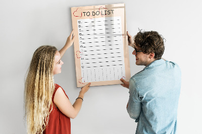 Magnetische Schreibtafel To-Do-Liste