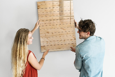 Magnettafel mit Marker Helle Bretter