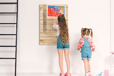 Magnettafel mit Marker Helle Bretter