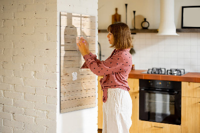 Magnettafel mit Marker Helle Bretter