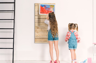 Magnettafel mit Marker Helle Bretter