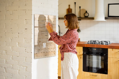 Magnettafel mit Marker Helle Bretter